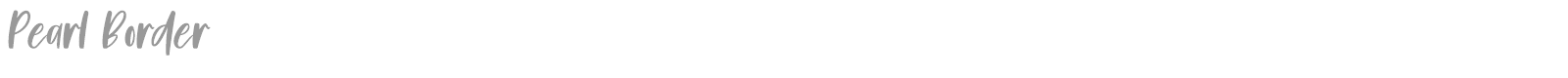 Pearl Border font preview